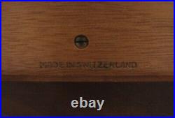 Reuge Sainte Croix Music Box Includes Original Box Footed Inlaid 37278 CH3/72