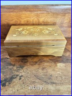 Reuge Sainte Croix Music Box Switzerland Ch 4/50 4 Songs Works Wonderfully
