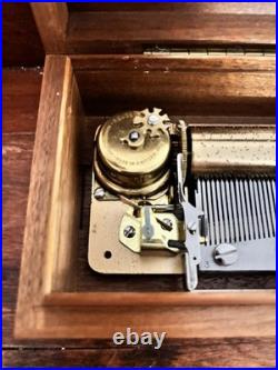 Reuge Sainte Croix Music Box Switzerland Ch 4/50 4 Songs Works Wonderfully