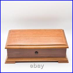 Reuge Sainte-Croix Swiss Music Box 3/72 Mozart Turkischer Marsch Wood Inlay Box