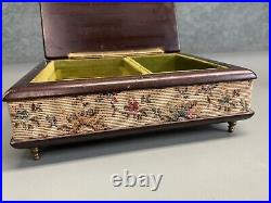 Reuge Sainte Croix Switzerland Music Box 3 Songs in Excellent working Condition