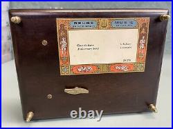 Reuge Sainte Croix Switzerland Music Box 3 Songs in Excellent working Condition