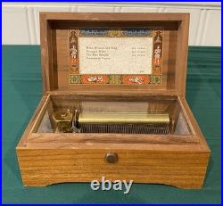 Reuge Sainte Croix Switzerland Swiss Music Box 4/50 Strauss 4 Songs 50 Note