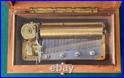 Reuge Sainte Croix Switzerland Swiss Music Box 4/50 Strauss 4 Songs 50 Note