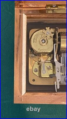 Reuge Sainte Croix Switzerland Swiss Music Box 4/50 Strauss 4 Songs 50 Note
