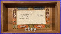 Reuge Sainte Croix Switzerland Swiss Music Box 4/50 Strauss 4 Songs 50 Note