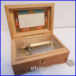 Reuge Sainte Croix Wood Inlay Music Box I Love You Truly Because 2/50