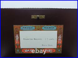 Reuge Swiss 3/72 Music Box Hungarian Rhapsody Liszt King's Box VIDEO