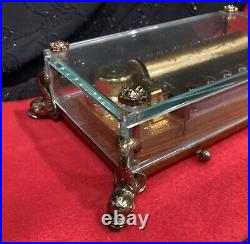 Reuge Swiss 3/72 Sainte-Croix Music Box with Dolphin Legs Plays Canon (3 Parts)