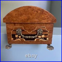 Reuge Swiss Inlay Wood Dome Top Italian Music Box Can't Help Falling In Love