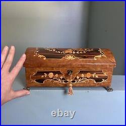 Reuge Swiss Inlay Wood Dome Top Italian Music Box Can't Help Falling In Love