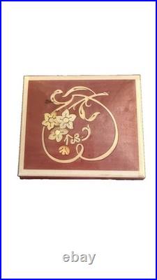 Reuge Swiss Music Box 6308 Wind Beneath My Wings Wood Inlay Jewelry Case Swiss