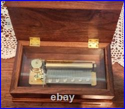 Reuge Swiss Music Box 72 Keys 3 Songs LBeethoven 37216 Burl InlayWorkin G2U