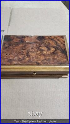 Reuge Swiss Music Box 72 Keys 3 Songs LBeethoven 37216 Burl InlayWorkin G2U