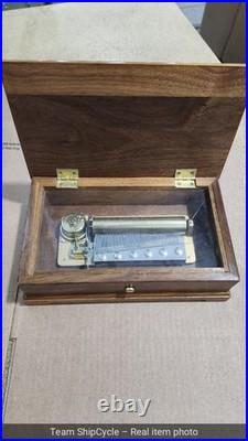 Reuge Swiss Music Box 72 Keys 3 Songs LBeethoven 37216 Burl InlayWorkin G2U
