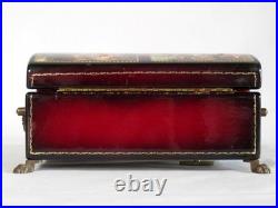 Reuge Swiss Music Cherry Wood with Scenes & Gold-Tone Movement 4 Songs VIDEO