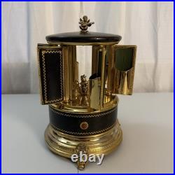 Reuge Swiss Musical Carousel Lipstick Cigarette Holder Music Box Italy RARE