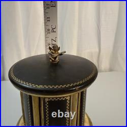 Reuge Swiss Musical Carousel Lipstick Cigarette Holder Music Box Italy RARE