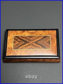 Reuge Vintage Music Box Italian Wood Wind Up Plays Wind Beneath My Wings 6308