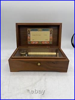 Reuge Wood Music Box Polonaise OP 53 3 Parts F. Chopin CH3/72 Switzerland Rare
