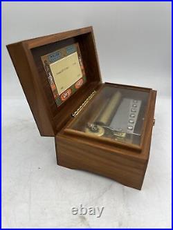 Reuge Wood Music Box Polonaise OP 53 3 Parts F. Chopin CH3/72 Switzerland Rare