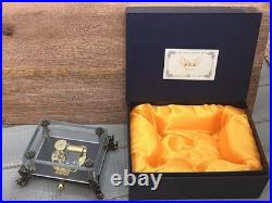 Rhymes VTG Musical Glass Windup Castle In The SkyWorking with Box seedes/photo