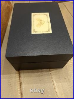 Rhymes VTG Musical Glass Windup Castle In The SkyWorking with Box seedes/photo