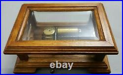 Romance By Reuge Wooden Glass Music Box Waltz By The Flowers 36 Note San Fran