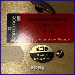 Romance Reuge Jewelry Music Box Switzerland The Magic Flute With Key