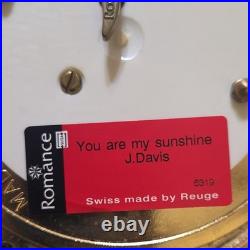 Romance Reuge Swiss Made Porcelain Music Box You Are My Sunshine 6319