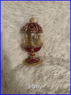 Romanov Musical Carousel Music Box Faberge Cut