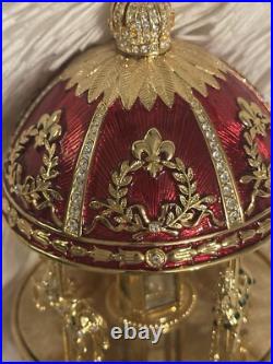 Romanov Musical Carousel Music Box Faberge Cut