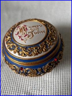 Romeo & Juliet San Francisco Music Box Company Hinged Trinket Music Box Rare