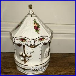 Royal Albert Old Country Roses Carousel Musical Sleeping Beauty Very RARE Royal Albert Old Country Roses Carousel Musical Sleeping Beauty Very RARE