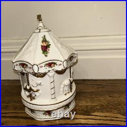 Royal Albert Old Country Roses Carousel Musical Sleeping Beauty Very RARE Royal Albert Old Country Roses Carousel Musical Sleeping Beauty Very RARE