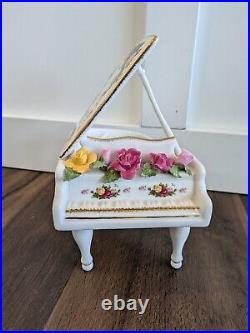 Royal Albert Old Country Roses Musical Grand Piano Please READ