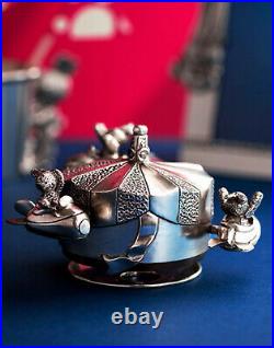 Royal Selangor Bunnies Day Out Collection Pewter Jet Rocket Musical Carousel