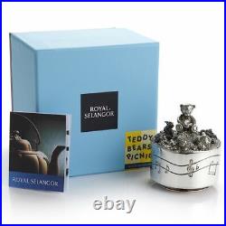 Royal Selangor Teddy Bear's Picnic Collection Pewter Friends Musical Carousel