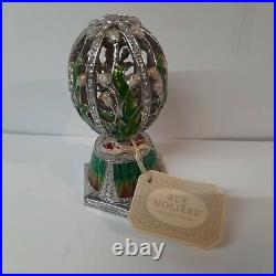 Rue Moliere Jeweled Egg Music Box Eine kleine Nachtmusik Mozart Inner Dragonfly Rue Moliere Jeweled Egg Music Box Eine kleine Nachtmusik Mozart Inner Dragonfly