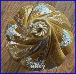 Ruege Vintage Lipstick/Cigarette Holder Music Box Floral Carousel Theme
