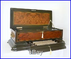 SALE Magnificent Swiss 4-Cylinder Musical Interchangeable Music Box SALE