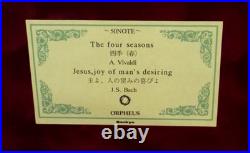 SANKYO ORPHEUS 50 Note Canon Music Box Vivaldi Four Seasons Bach Jesus Joy JAPAN