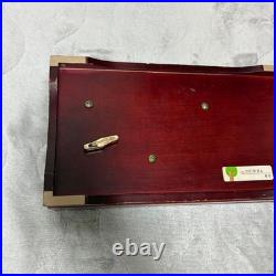 SANKYO ORPHEUS 50-Note Music Box EX208 Wine Red Edelweiss & Hymne à l'amour