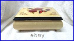 SPLENDID ITALIAN MUSIC BOX Inlaid Wood-Glossy Butterfly-Barcarolle NEW