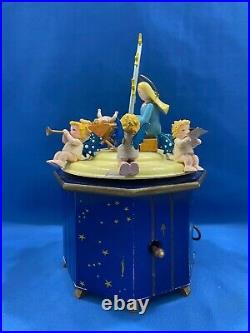 STEINBACH Music Box Christmas Nativity Carved Wood THORENS Germany Vintage