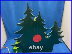 STEINBACH Music Box Christmas Nativity Light Carved Wood THORENS Germany Vintage