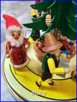 STEINBACH Music Box -Christmas Tree Carved Wood REUGE Germany 1984