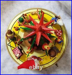 STEINBACH Music Box -Christmas Tree Carved Wood REUGE Germany 1984
