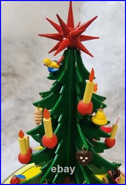 STEINBACH Music Box -Christmas Tree Carved Wood REUGE Germany 1984