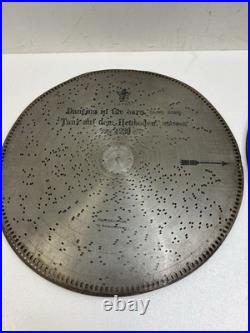 STELLA MUSIC BOX 15 1/2 DISC Lot x 12 vintage antique metal TRILBY Two Step